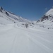 Mit Skier unterwegs Richtung Bielerhöhe