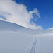 schöne einsame Spur in Richtung Piz Turba