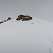 ich kämpfe mich durch den Nebel hinauf zum Piz Turba