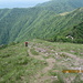 Pinuccia lungo la cresta sud del Palanzone