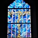 <b>La bellissima vetrata della chiesa annessa al Convento del Bigorio.</b>