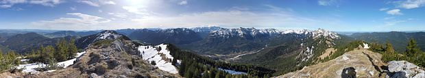 Gipfelpanorama vom Hennenkopf