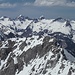 Blick über die Seebleskarspitze - von Norden her auf Skitour zu erreichen - zum Allgäuer Hauptkamm