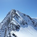 Der Große Muntanitz mit seiner unbezwingbaren Nordwand. Der NW-Grat sieht aber machbar aus (im Sommer wahrscheinlich II)
