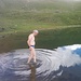 Erfrischendes Bad im Chammseeli