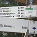 Wanderwegbeschilderung im Schwarzwald