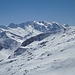 Blick zum Hauptkamm mit dem höchsten Berg der Zillertaler Alpen