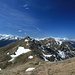 unterwegs auf dem Pfunderer Höhenweg, Blick zum Höllenkragen, den wir später noch überschreiten