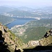 Veduta dal Monte Generoso sul Lago di Lugano.