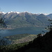 panorama sul lago di Como verso il pian di Spagna,il Sasso Canale e il Berlinghera