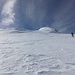 Aufstieg im steilen Gletscherhang