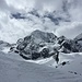 im Aufstieg zur Schaubachhütte: die Nordwand der Königsspitze (3851m)
