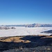 Nebelmeer mit Gonzengipfel bei der Talgabelung von Sargans