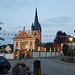 Die Kirche in Memmelsdorf mit der für die Region so typischen Form des Kirchturmes