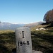 Al Passo di Pairolo il cippo di confine con la Svizzera.