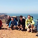 11° Tappa - Verso Cabo S. Vicente - Noi (Chiara, Bruna, Mauro e Giusy) con Ilaria e Roberta, piacevolmente conosciute durante il Cammino sulla Rota
