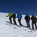 Skitourengruppe Ostschweiz mit top Abfahrtsbedingungen, siehe nächstes Bild