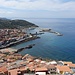 Blick zum Hafen von Castelsardo