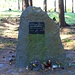 Gedenkstein an den Unfalltod eines Forstingenieurs im Jahre 1986