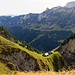 Blick hinunter zur Alp Bogarten