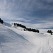 der bockharte Schnee trägt vorzüglich