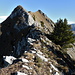Blick von der Scharte ca. 2215 zurück zum Gros Van SW-Grat