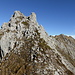 Blick von der Scharte 2097m zurück zum letzten Abschwung der ersten Hälfte des Mont d'Or NE-Grats und zum Gros Van SW-Grat
