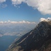 Gipfelausblick, links unten Riva del Garda