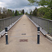 Fachwerkbrücke Haggen-Stein, nun geht es unter diese Brücke zu den Hüslibrücken