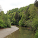 Aussicht von der Brücke die Sitter hinauf