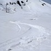 <b>In alcuni tratti riesco persino ad inanellare curve strette, tuttavia non è la buona neve “sulz” che permette un’agevole sciata. </b>