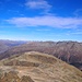 Rückblick vom Gipfel des Piz Rosatsch (3121) auf Cuolm d'Mez und Piz Mezdi