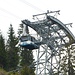 The aerial cable car remained in this position all day. The yearly maintenance work is ongoing.