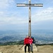 Gipfelfoto vor Rheintal und Bodensee.<br /><br />Der Fotograf nötigte uns Respekt ab. Seinen Gleitschirm hat er von Hohenems über 1200 Hm hier heraufgetragen