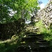 Aufstieg zur Ruine Gutenfels.