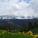 Kurz vor der Rückkehr in Scharten. Unten Frühling und oberhalb von 2000 m. ü. M. herrscht noch tiefster Winter.