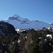 Blick zum imposanten Pizzo Scalino, der auf Skitour bestiegen werden kann.