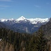 Blick nach Süden in die Bergamasker Alpen.