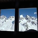 Blick durchs Fenster des Winterraums