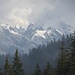 Diesiger Blick in den noch tief verschneiten Alpstein