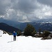Aufstieg in bestem Trittschnee am Ostgrat