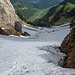 Blick zurück (Aufstieg Bogartenlücke)