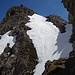 Steiler Abstieg vom Gipfel