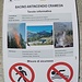 <b>Tavola informativa del Bacino Antincendio Cramegn.</b>