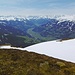 Das Zillertal führt nach Süden in die Zentralalpen hinein.