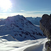 Blick zum Piz Nair (Skigebiet St.Moritz) von der Fuorcla Chamuotsch.