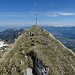 Der Gipfel ist erreicht. 1700 m über dem Rheintal...