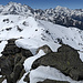Wyssgrat (2886 m), Dom (4545 m), Mischabel, Weisshorn (4506 m) vom   Ochsehorn