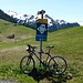 My bike parking near Stelsersee at elevation 1700 m. From here I continued on foot to the summit of Chrüz.