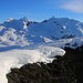 Aussicht vom Pizzo Marumo (2790,1m) zum Piz Vial (3168,4m) - der szteht auch noch auf meiner Wunschliste! <br /><br />Links von ihm sind die niedrigeren Berge Piz Gaglianera (3121m) und  Piz Valdraus (3096,4m).